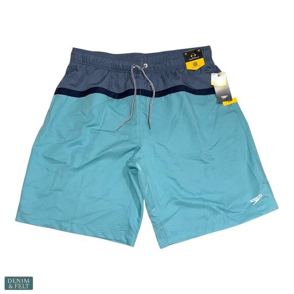 Speedo Men’s Marina Colorblock Swim Trunks XL Teal Green Blue UPF 50+
NEW/NWT!! - Picture 4 of 12